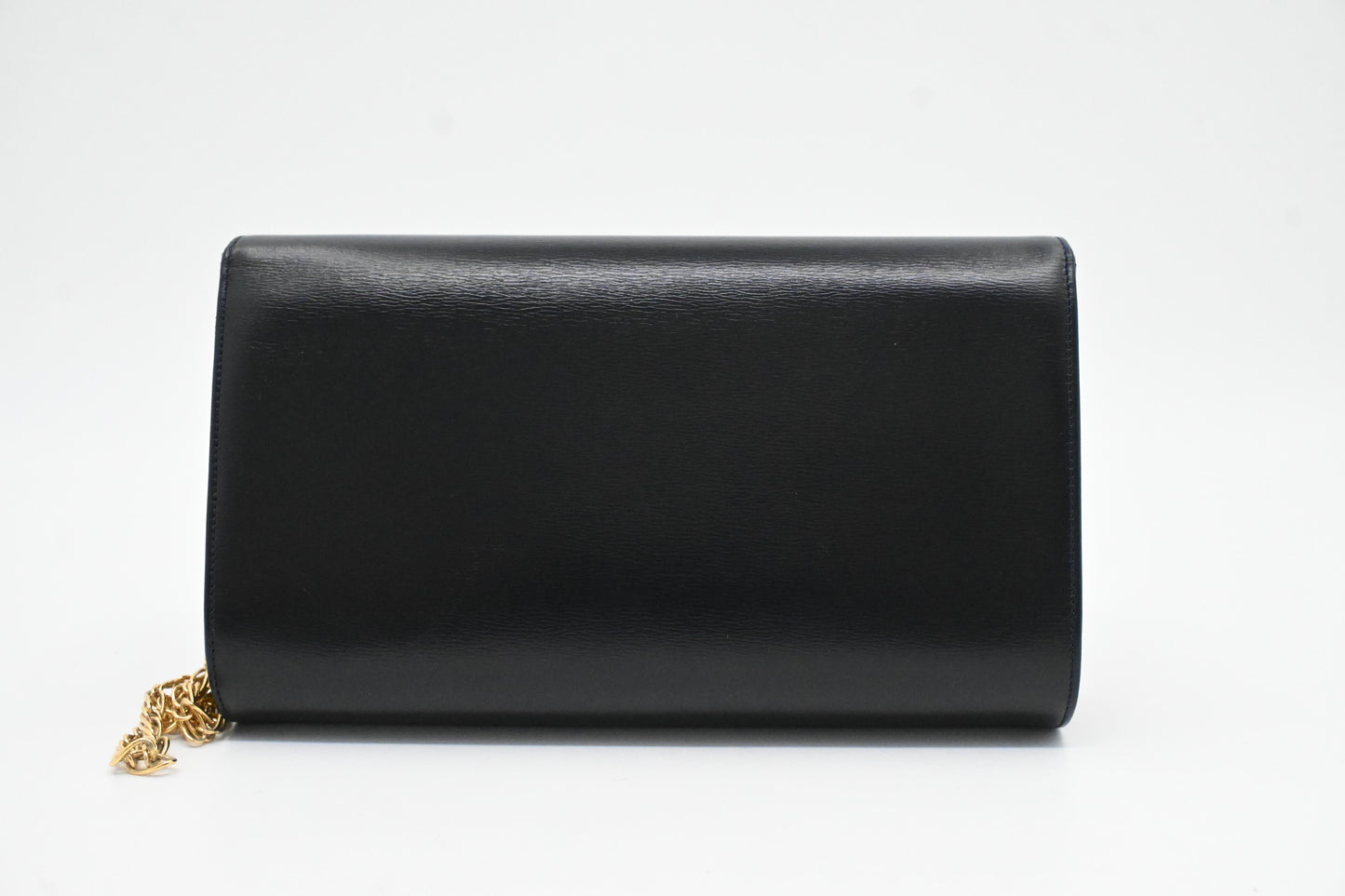 Cartier Chain Shoulder Bag in Navy Leather