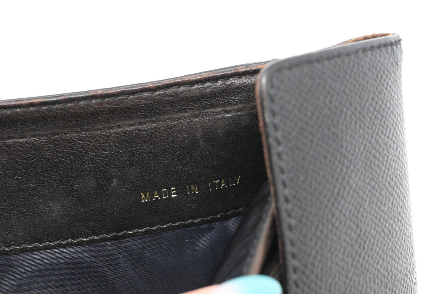 Chanel Trifold Wallet in Black Leather