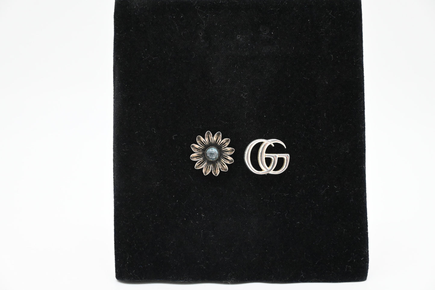 Gucci Logo and Flower Earrings