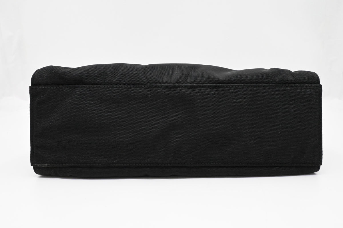 Gucci Bamboo 2way Bag in Black Canvas