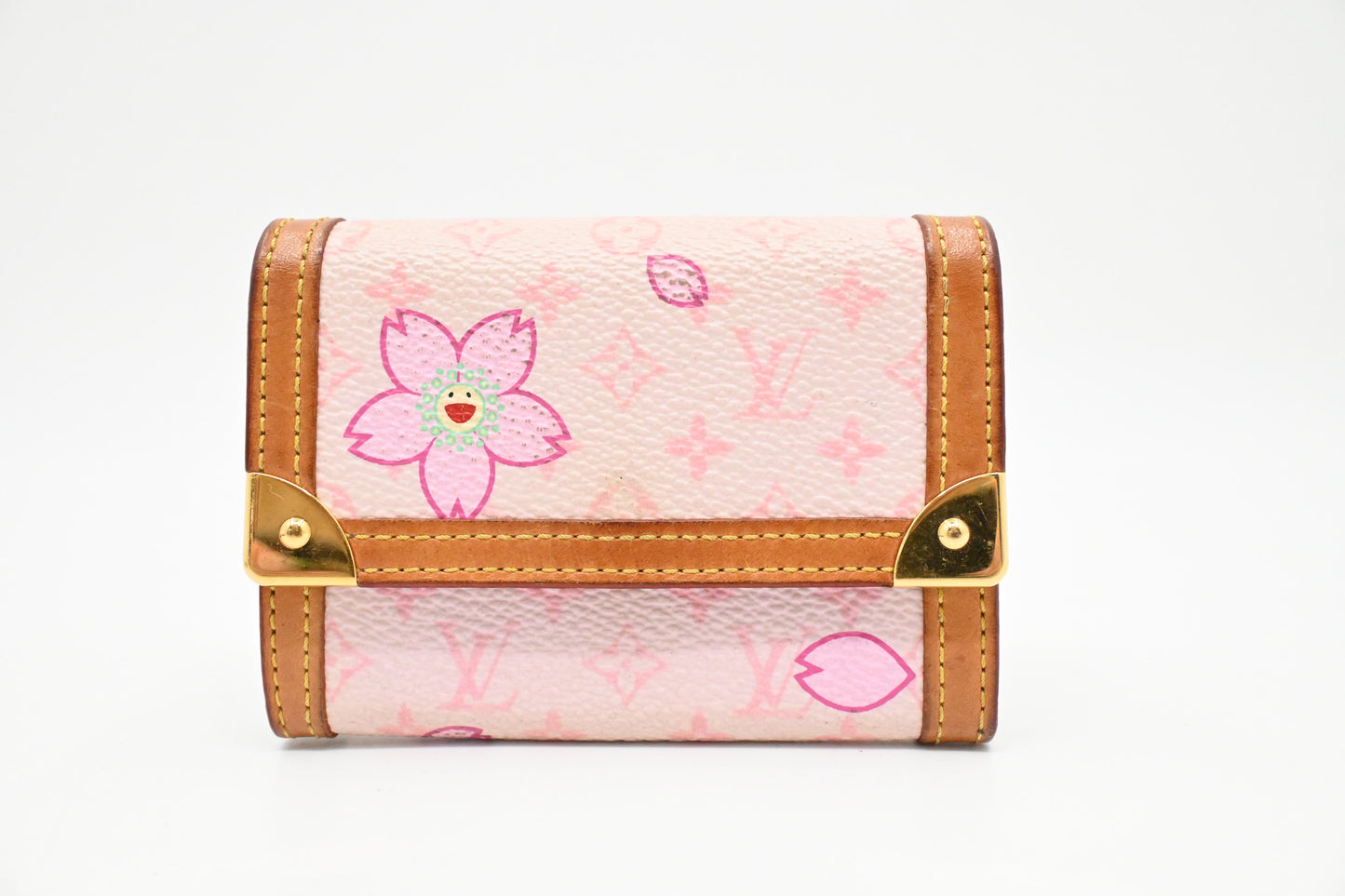 Louis Vuitton Coin Case in Pink Cherry Blossom Monogram Canvas