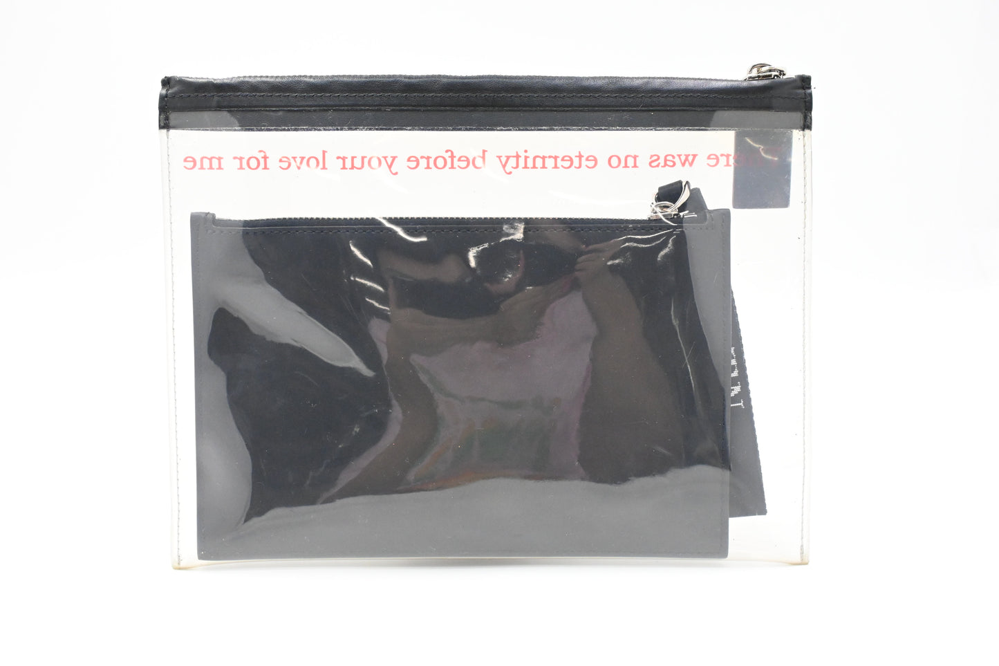 Valentino Clutches in Clean PVC and Black Leather