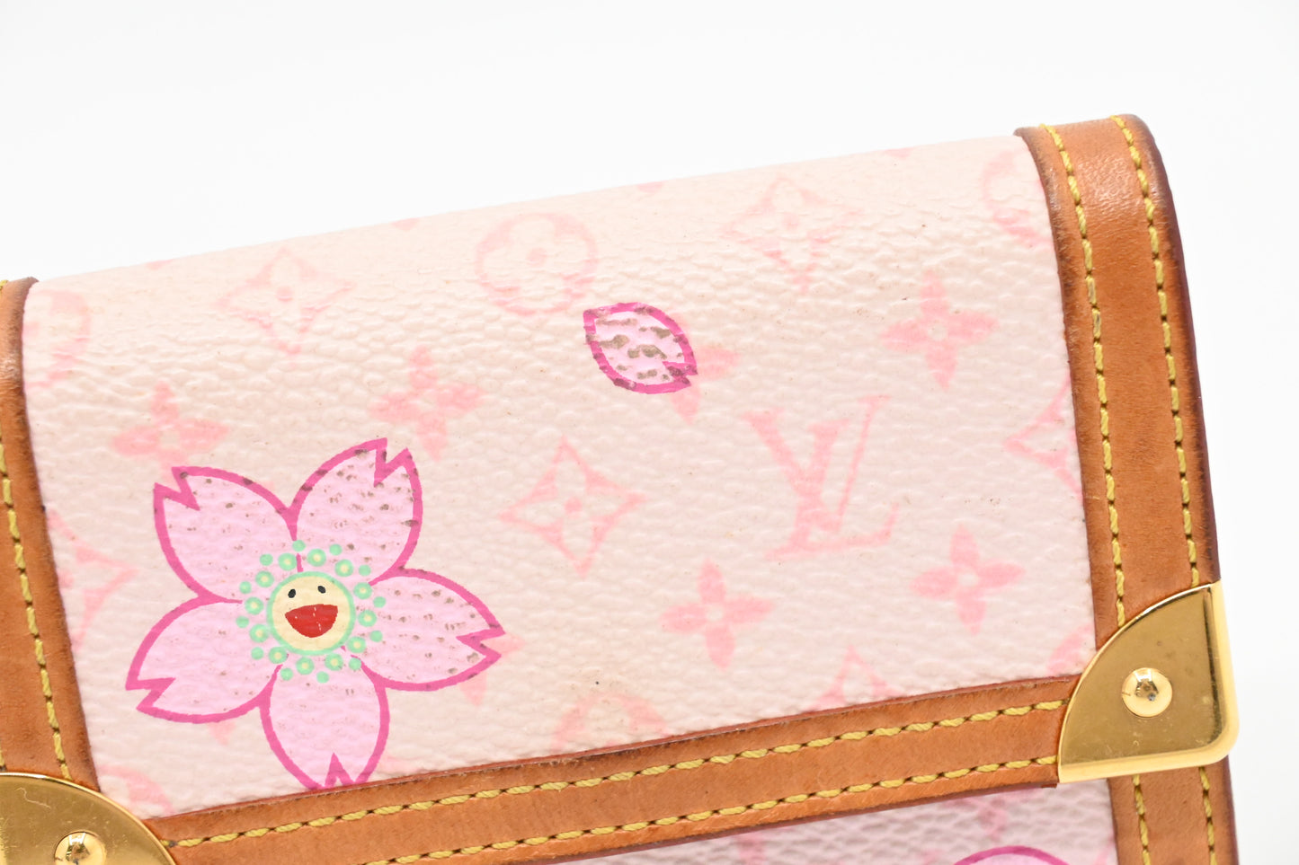 Louis Vuitton Coin Case in Pink Cherry Blossom Monogram Canvas