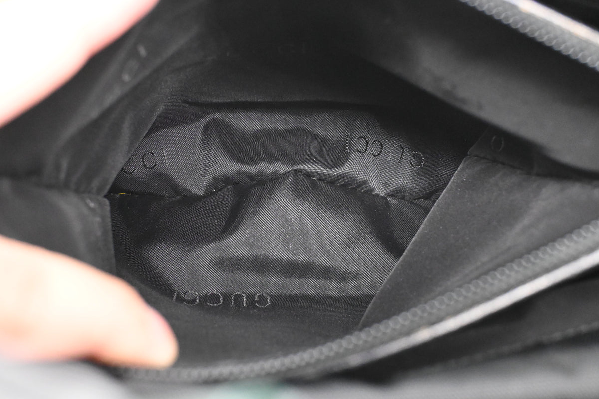 Gucci Bamboo 2way Bag in Black Canvas