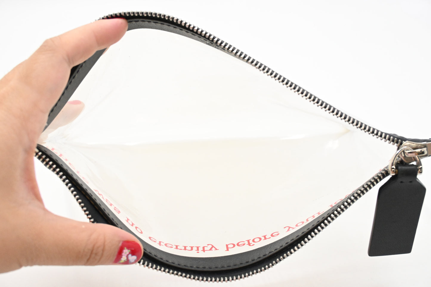 Valentino Clutches in Clean PVC and Black Leather