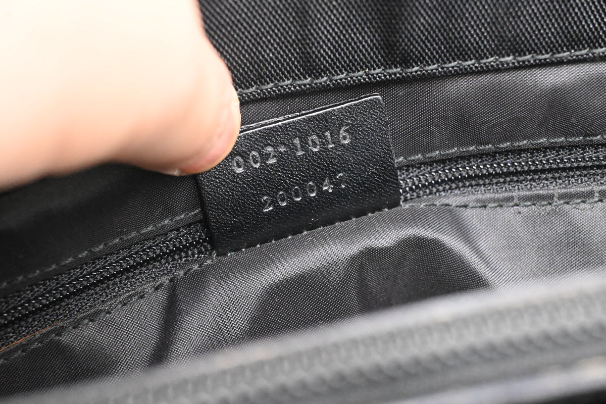Gucci Bamboo 2way Bag in Black Canvas