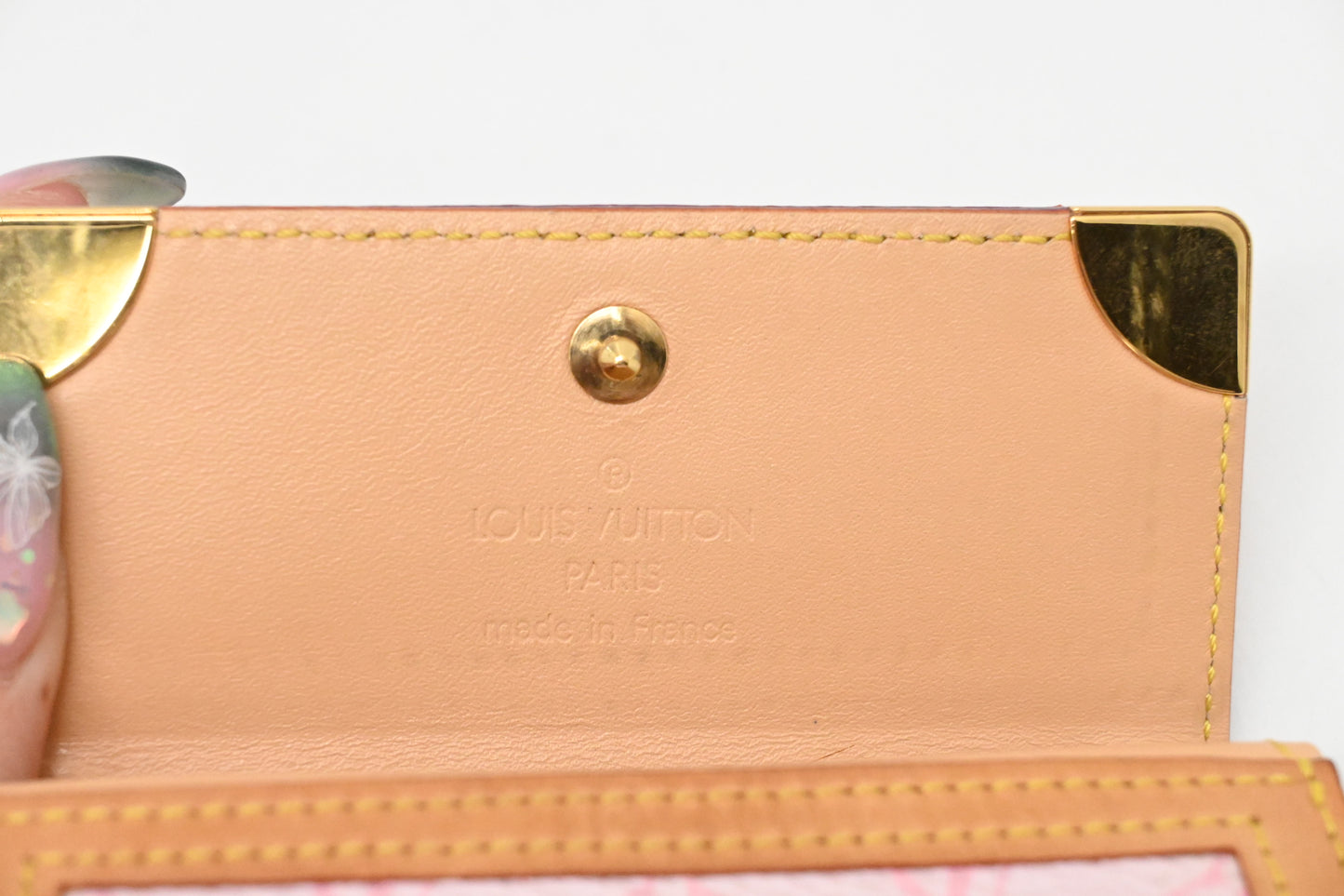 Louis Vuitton Coin Case in Pink Cherry Blossom Monogram Canvas