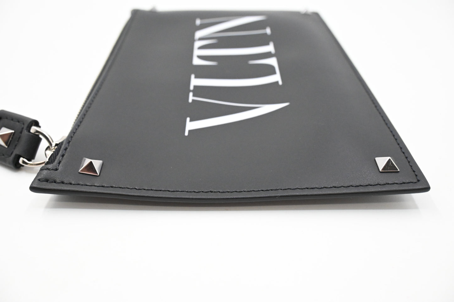 Valentino Clutches in Clean PVC and Black Leather