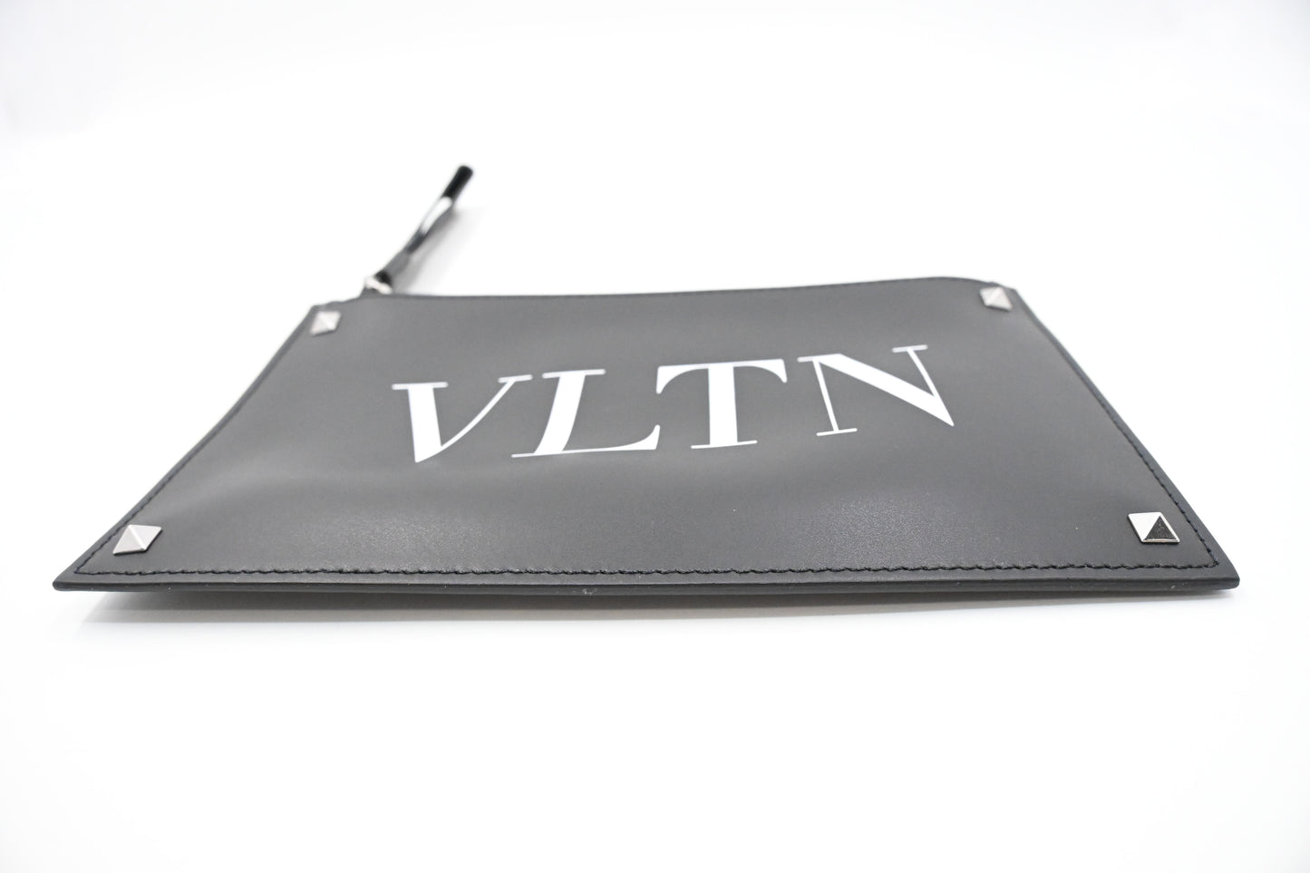 Valentino Clutches in Clean PVC and Black Leather