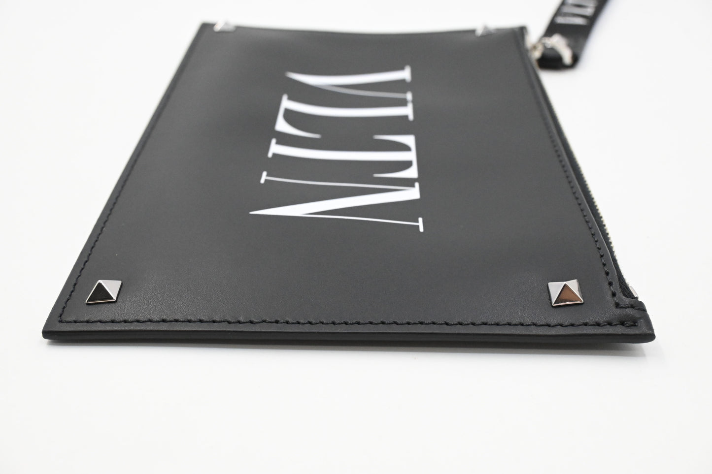 Valentino Clutches in Clean PVC and Black Leather