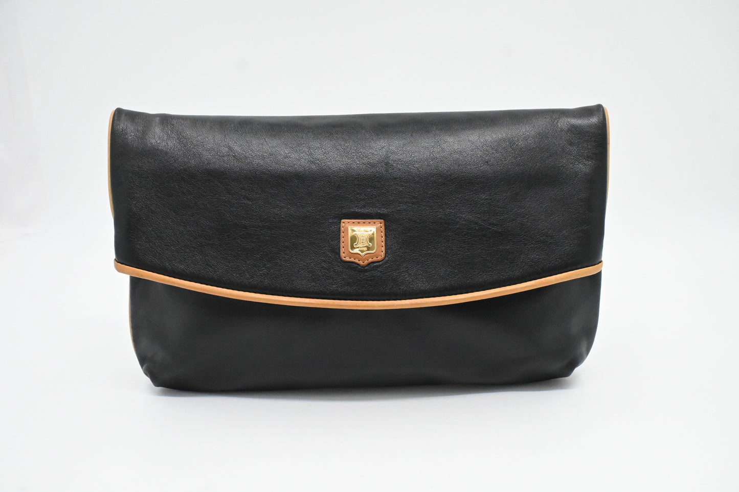 Celine Clutch in Black Leather