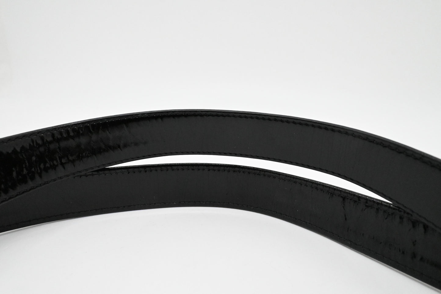 Chanel Shoulder Bag in Black Patent Leather