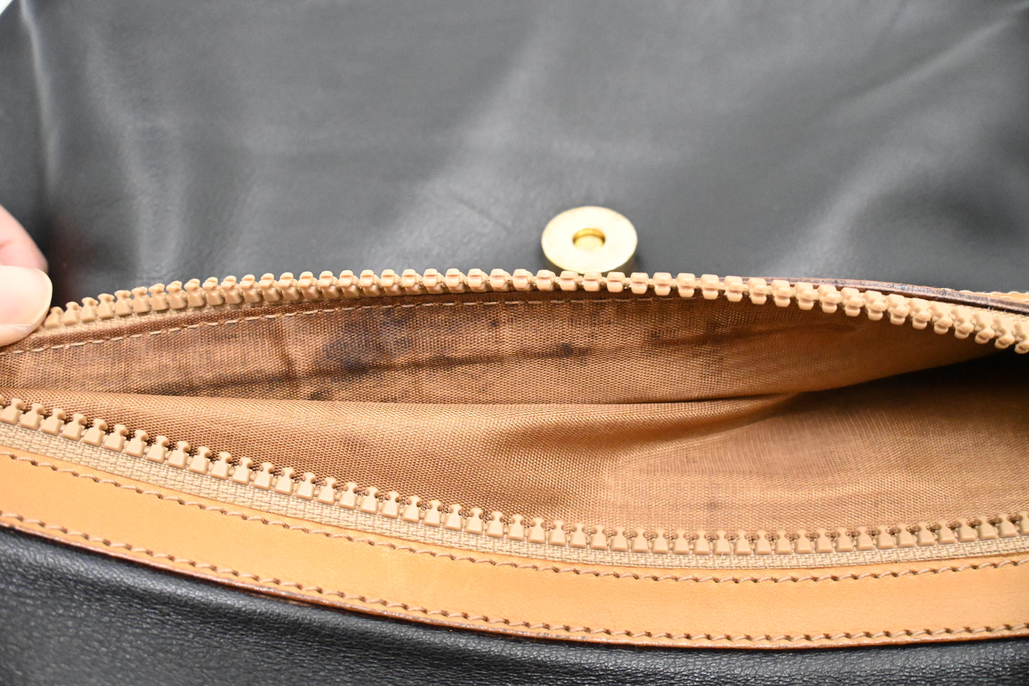 Celine Clutch in Black Leather