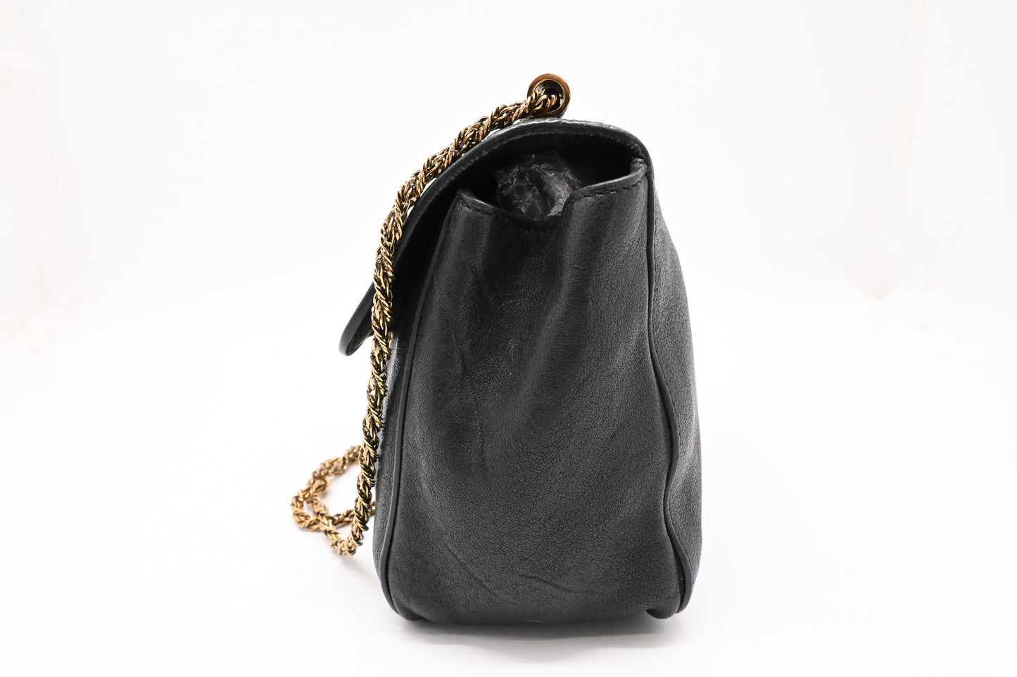 Chloe Elsie Shoulder Bag in Black Leather