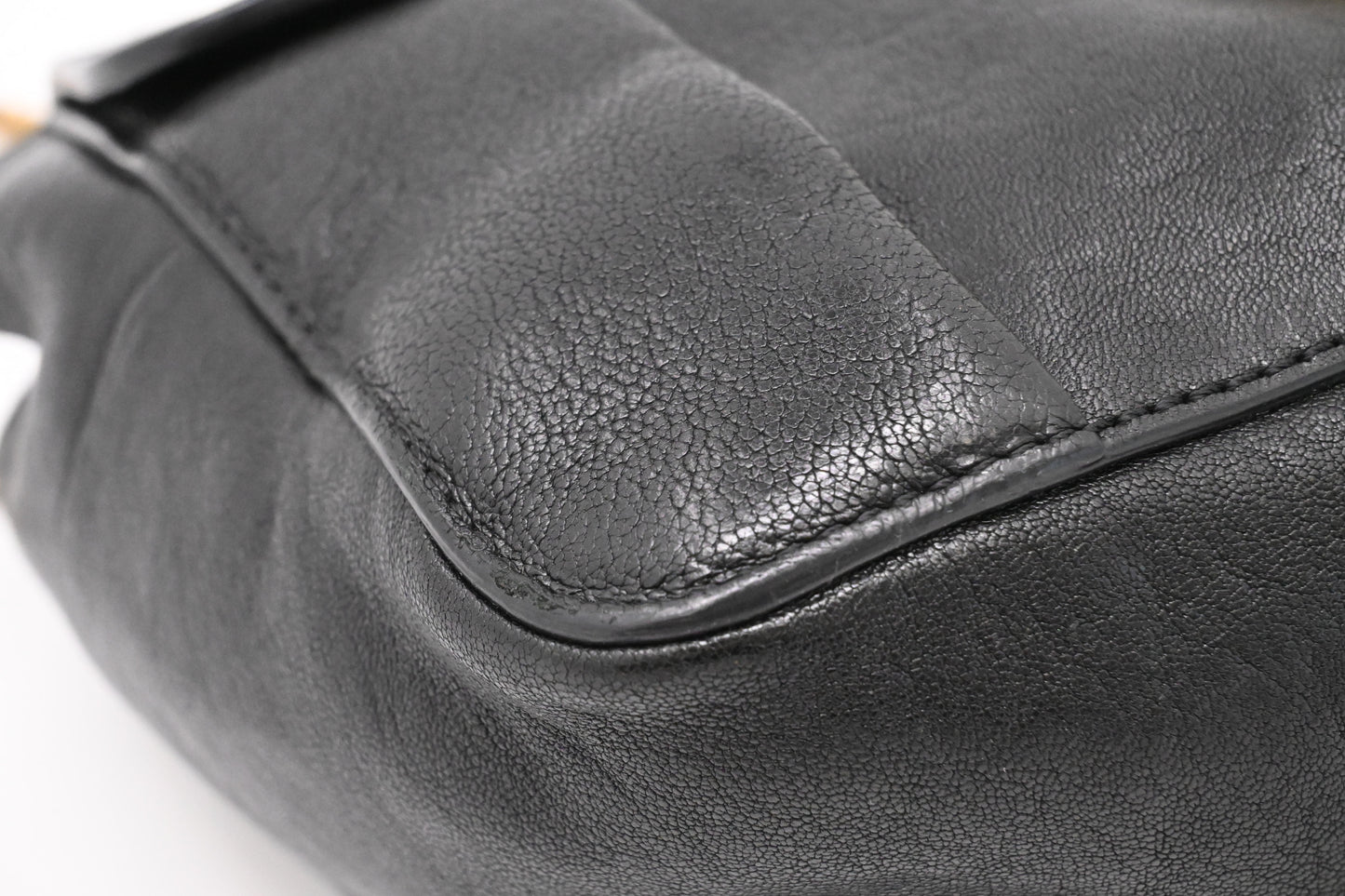 Chloe Elsie Shoulder Bag in Black Leather