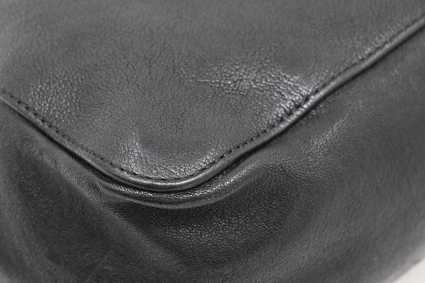 Chloe Elsie Shoulder Bag in Black Leather