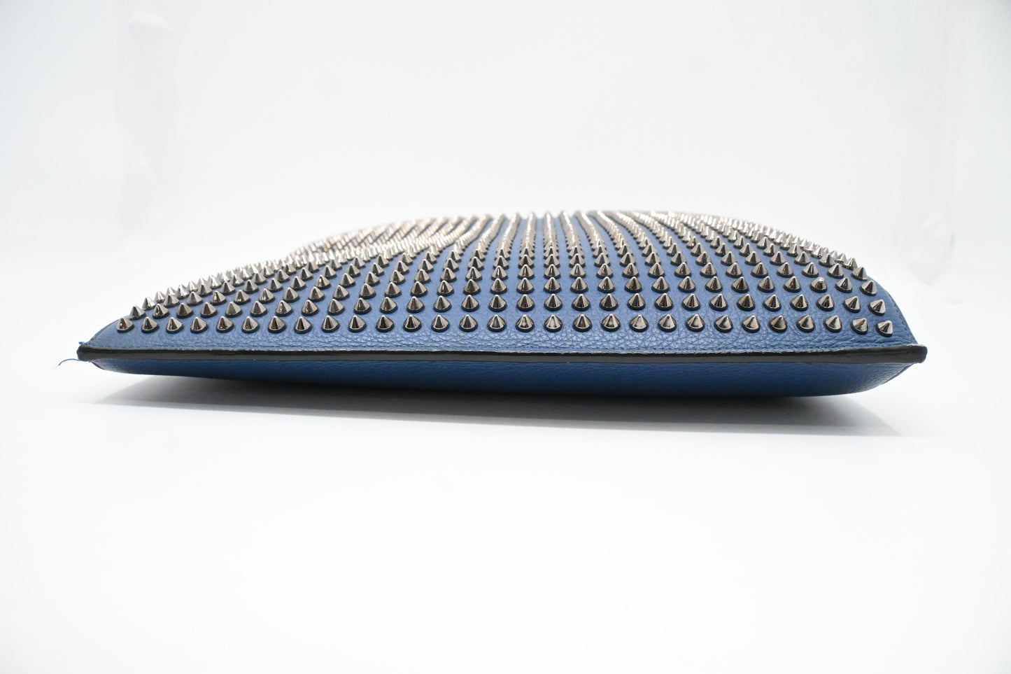 Louboutin TricTrac Portfolio Bag in Blue Leather