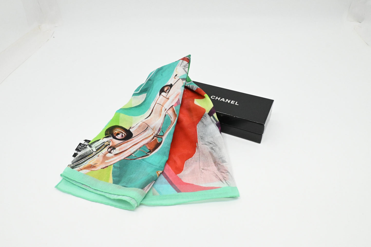 Chanel Paris-Cuba Multicolor Scarf in Cotton