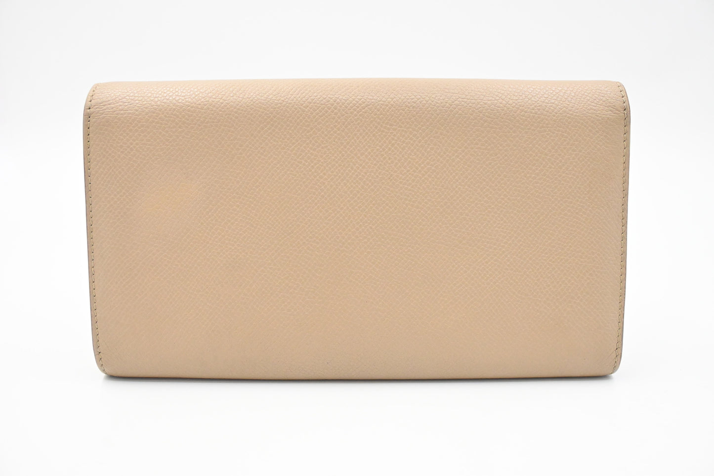Celine Long Wallet in Beige Leather