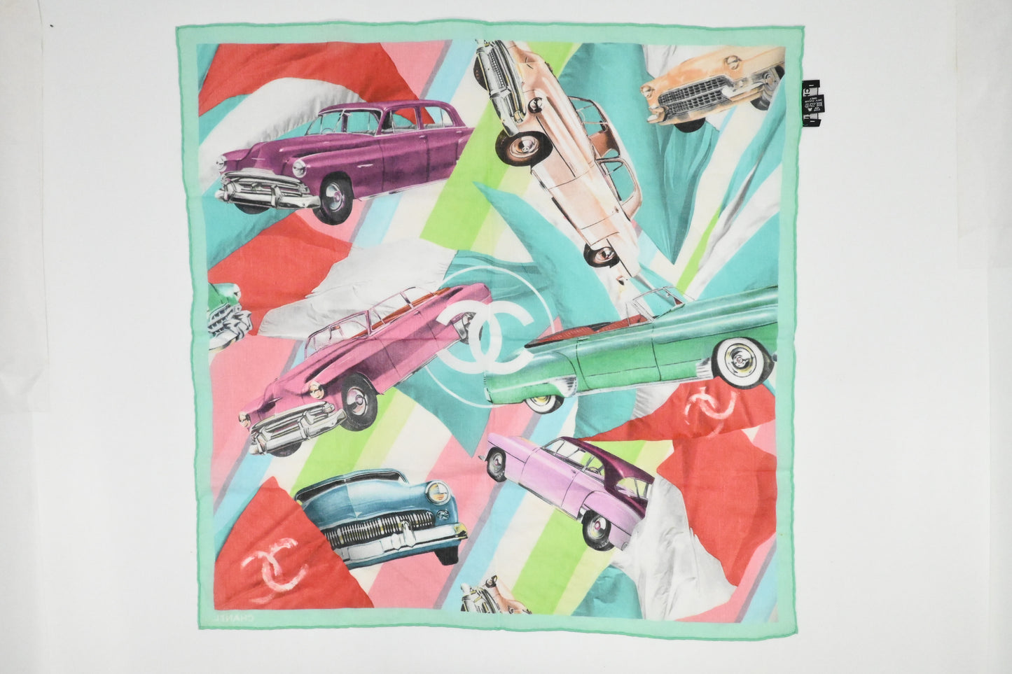 Chanel Paris-Cuba Multicolor Scarf in Cotton