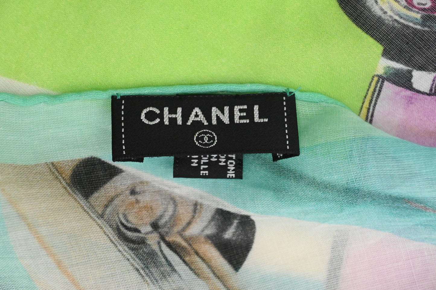 Chanel Paris-Cuba Multicolor Scarf in Cotton