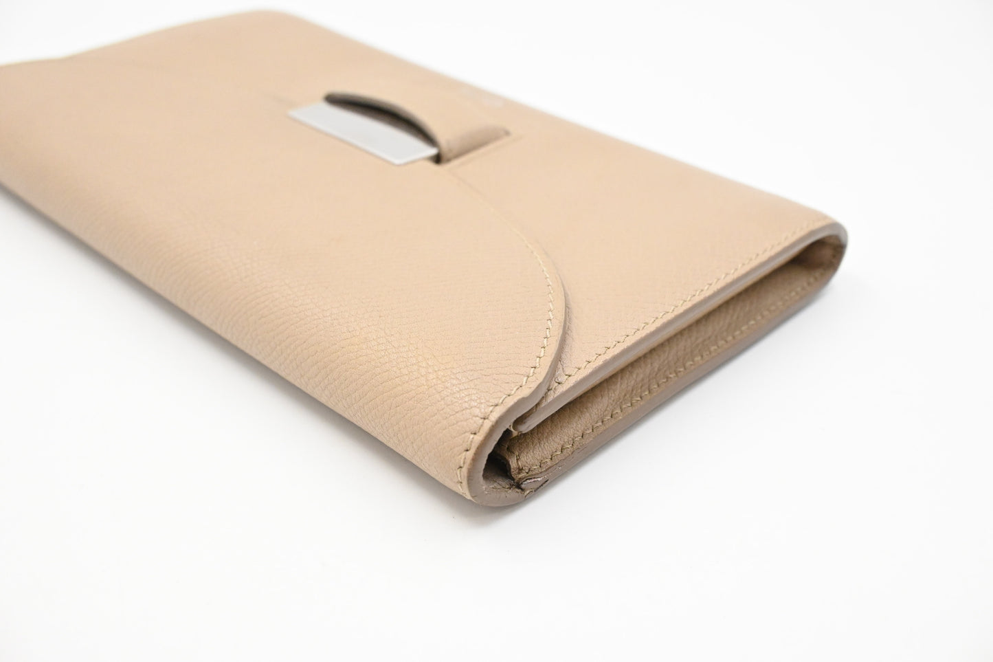 Celine Long Wallet in Beige Leather
