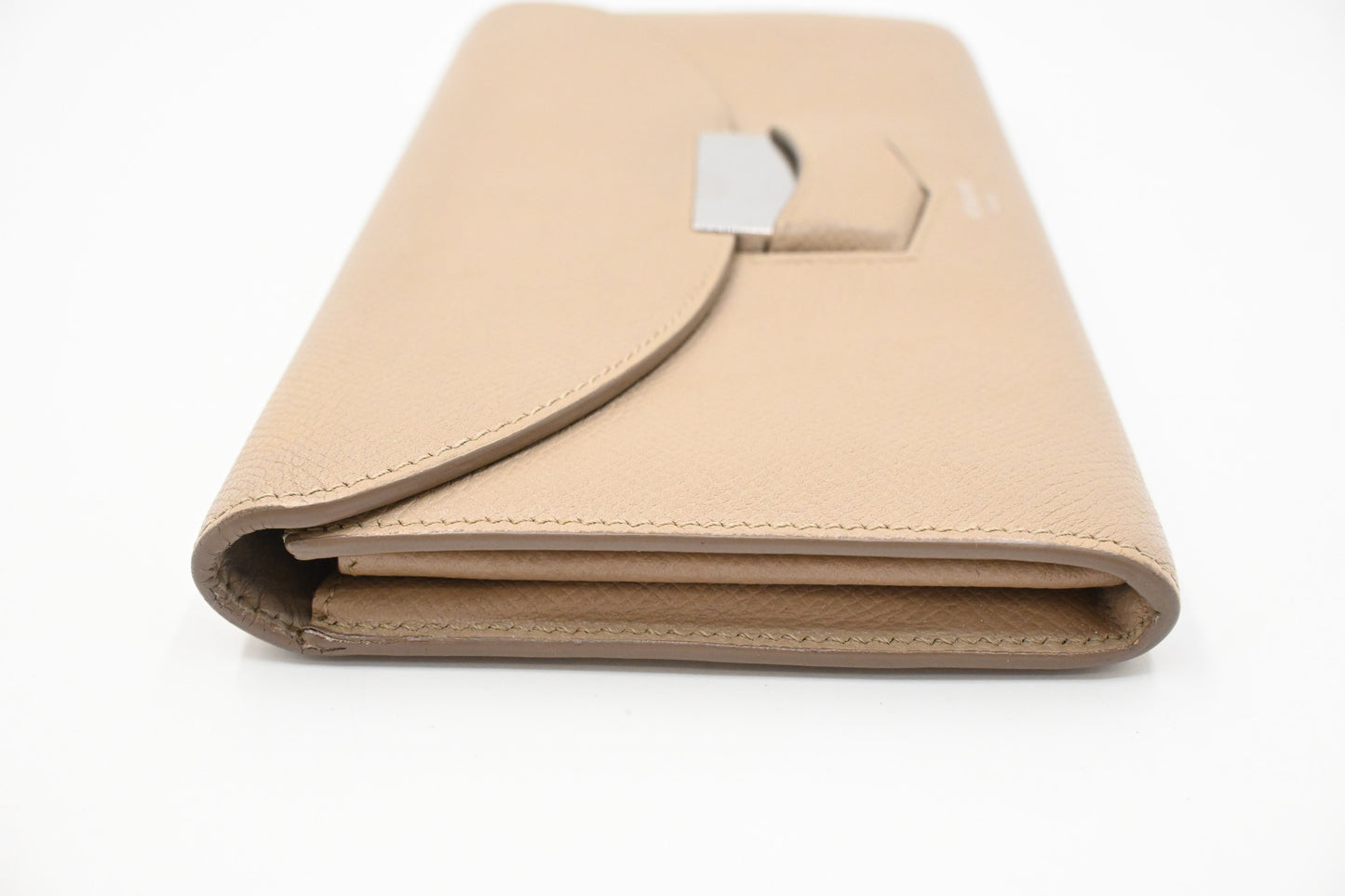 Celine Long Wallet in Beige Leather