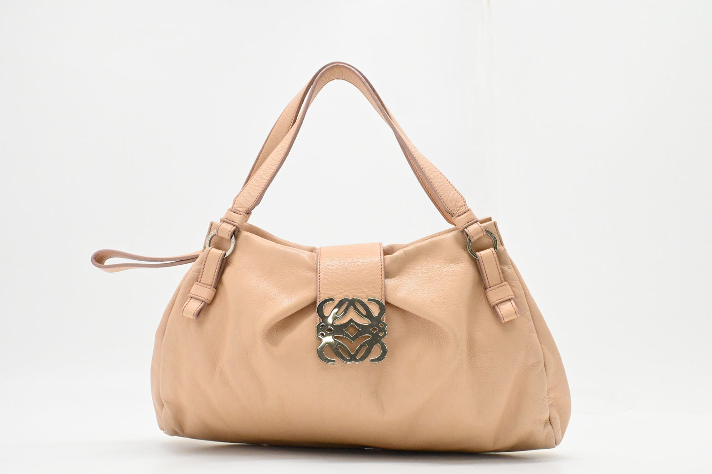 Loewe Handbag in Peach Pink Leather