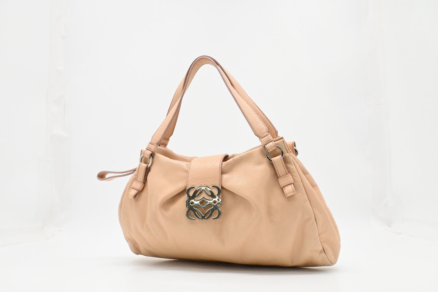 Loewe Handbag in Peach Pink Leather