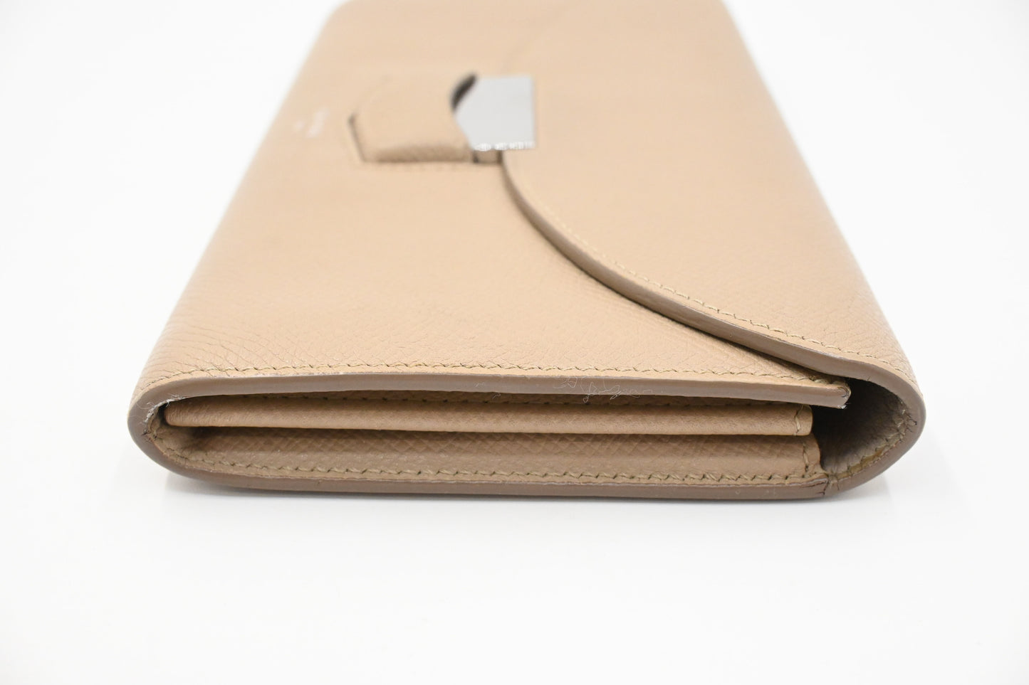 Celine Long Wallet in Beige Leather