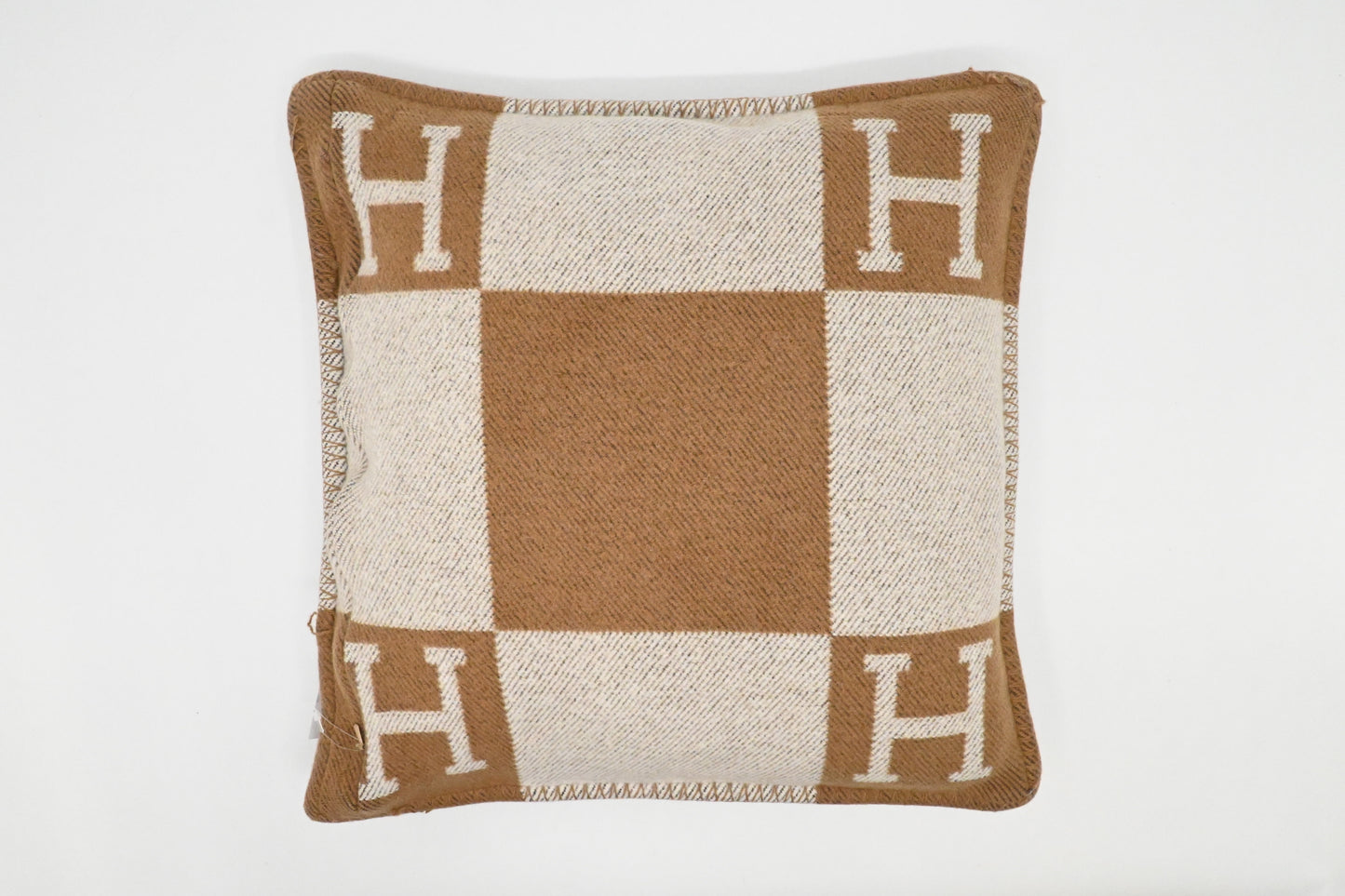 Hermes Cushion in Merino Wool and Cashmere