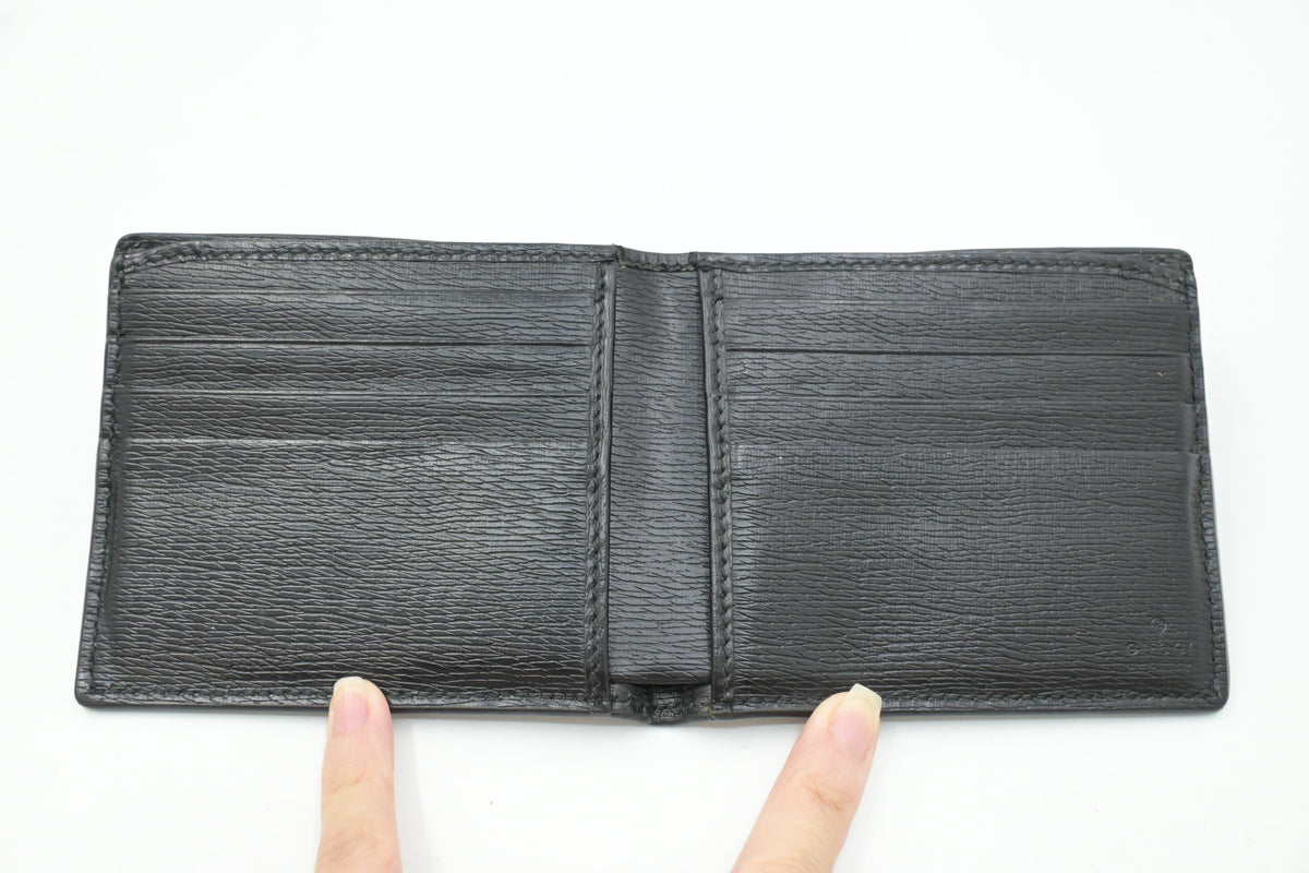 Gucci Kingsnake Wallet in Black Leather