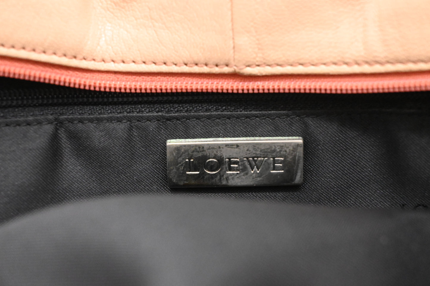 Loewe Handbag in Peach Pink Leather