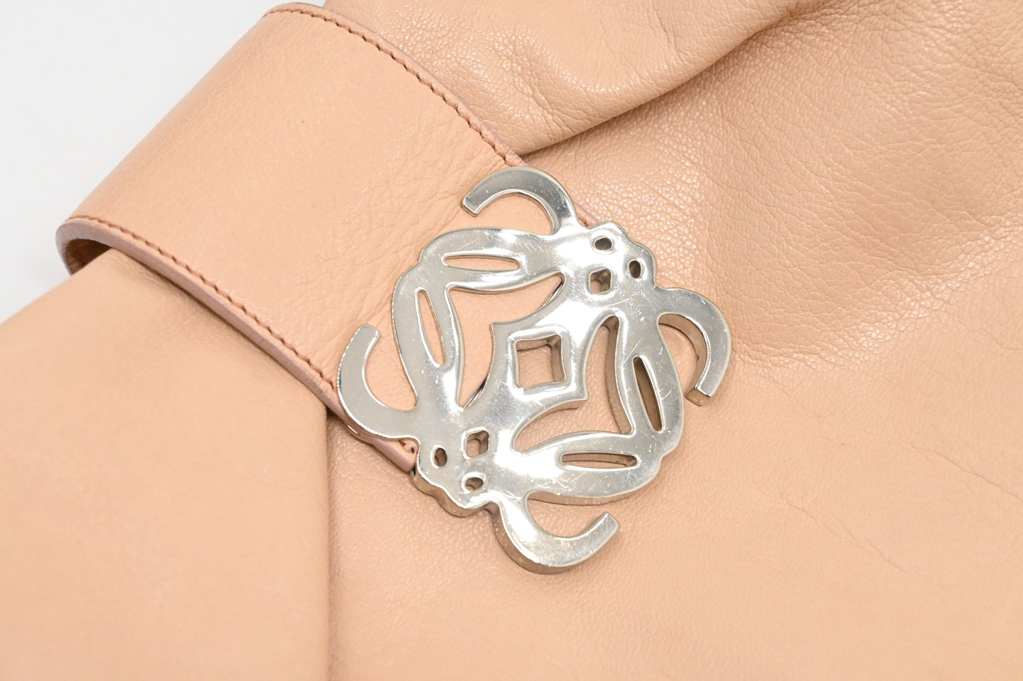 Loewe Handbag in Peach Pink Leather