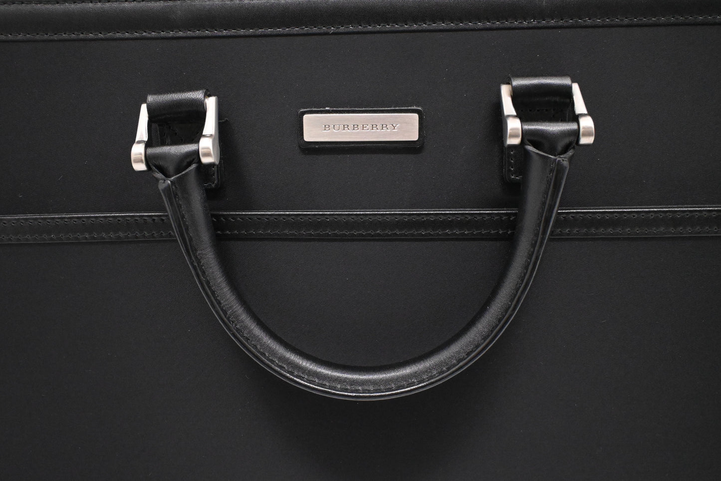 Burberry Business Bag in Black Canvas