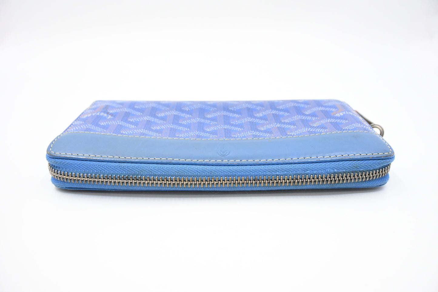 Goyard Matignon Wallet in Blue Goyardine Canvas