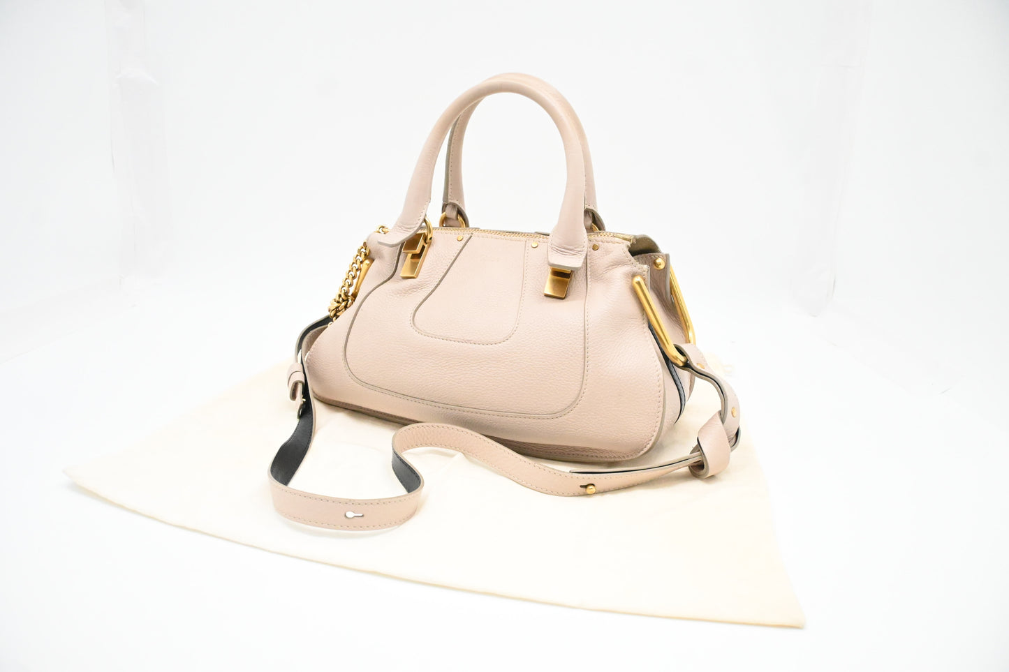 Chloe Hayley Handbag in Cream Leather