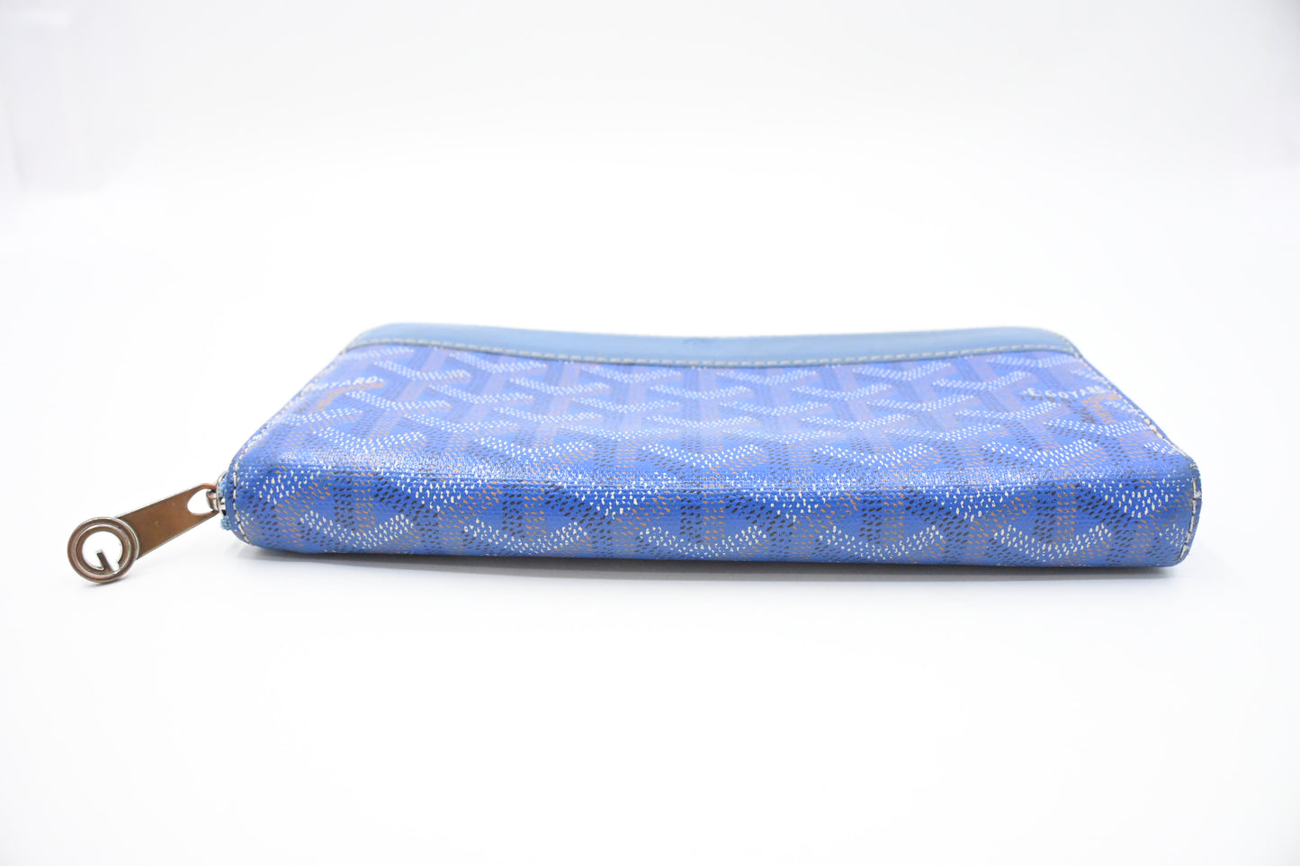 Goyard Matignon Wallet in Blue Goyardine Canvas