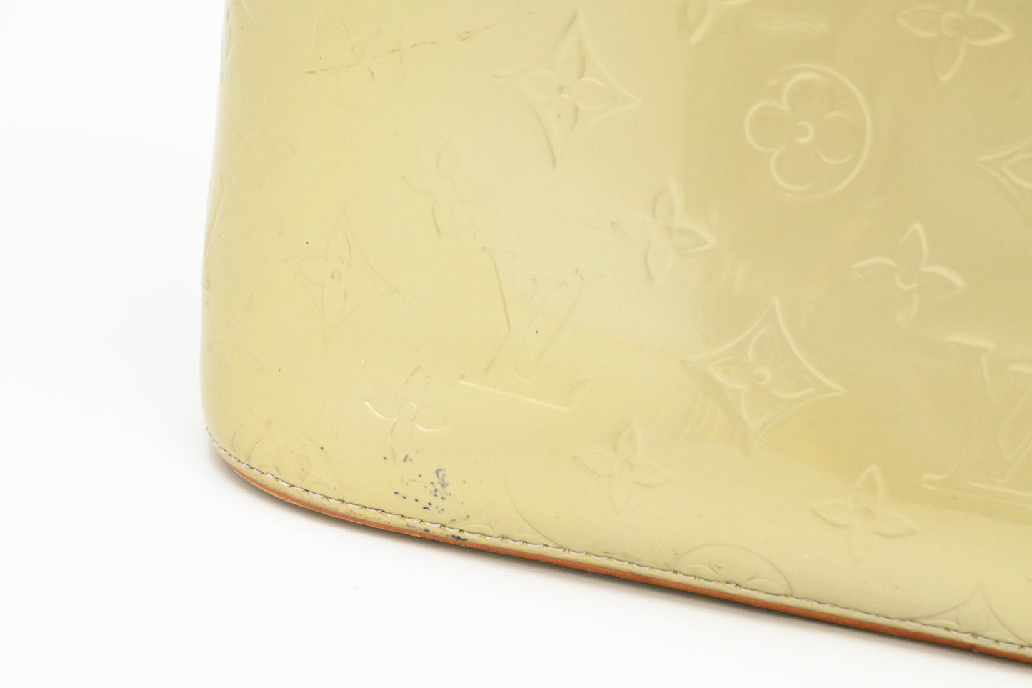 Louis Vuitton Houston in Light Green Vernis Leather