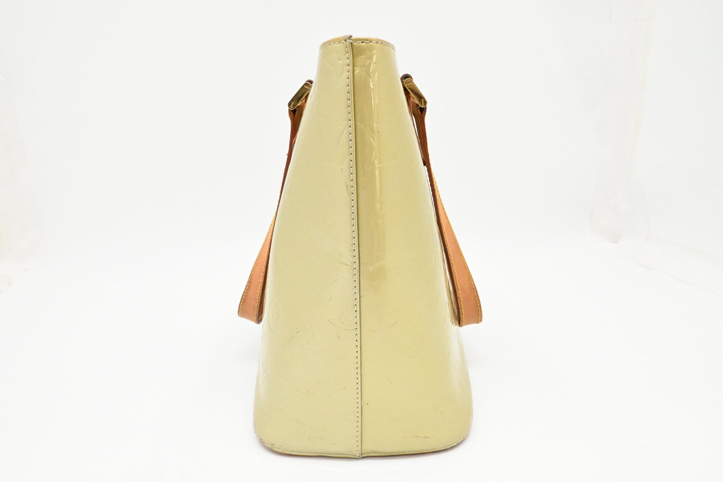 Louis Vuitton Houston in Light Green Vernis Leather