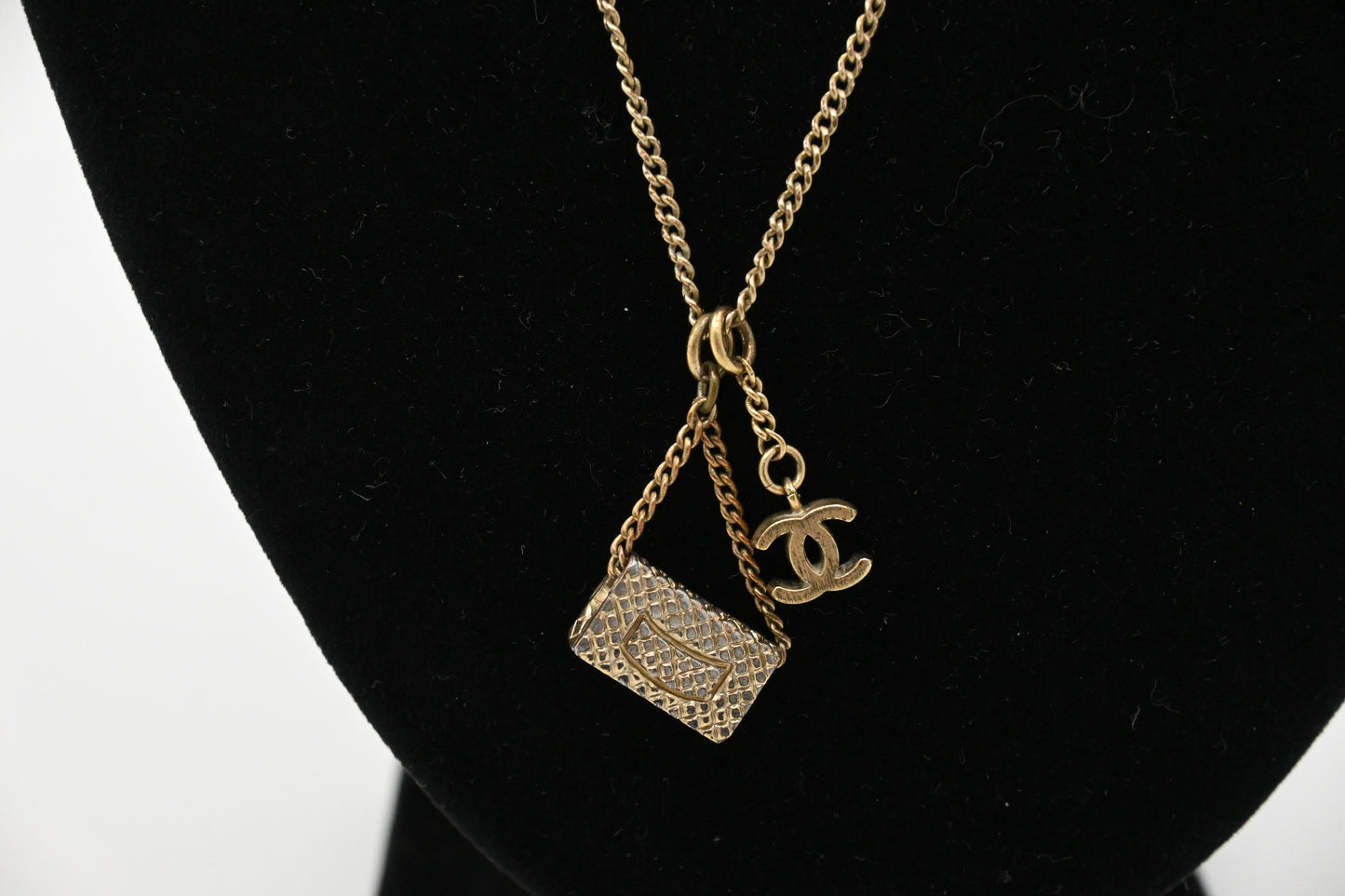Chanel Bag Pendant Necklace