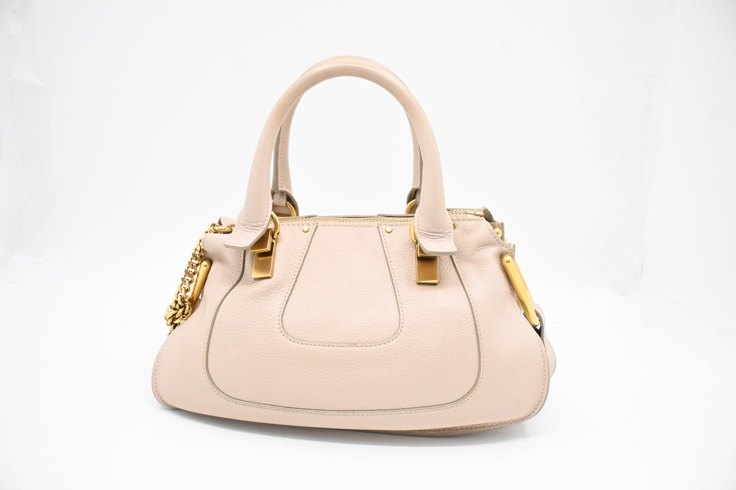 Chloe Hayley Handbag in Cream Leather