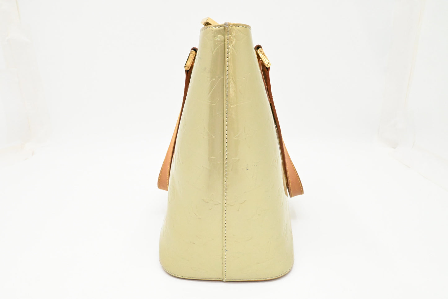 Louis Vuitton Houston in Light Green Vernis Leather