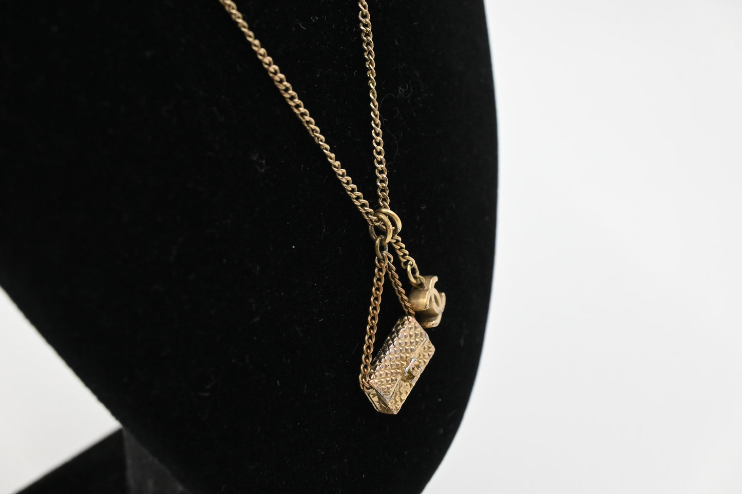 Chanel Bag Pendant Necklace