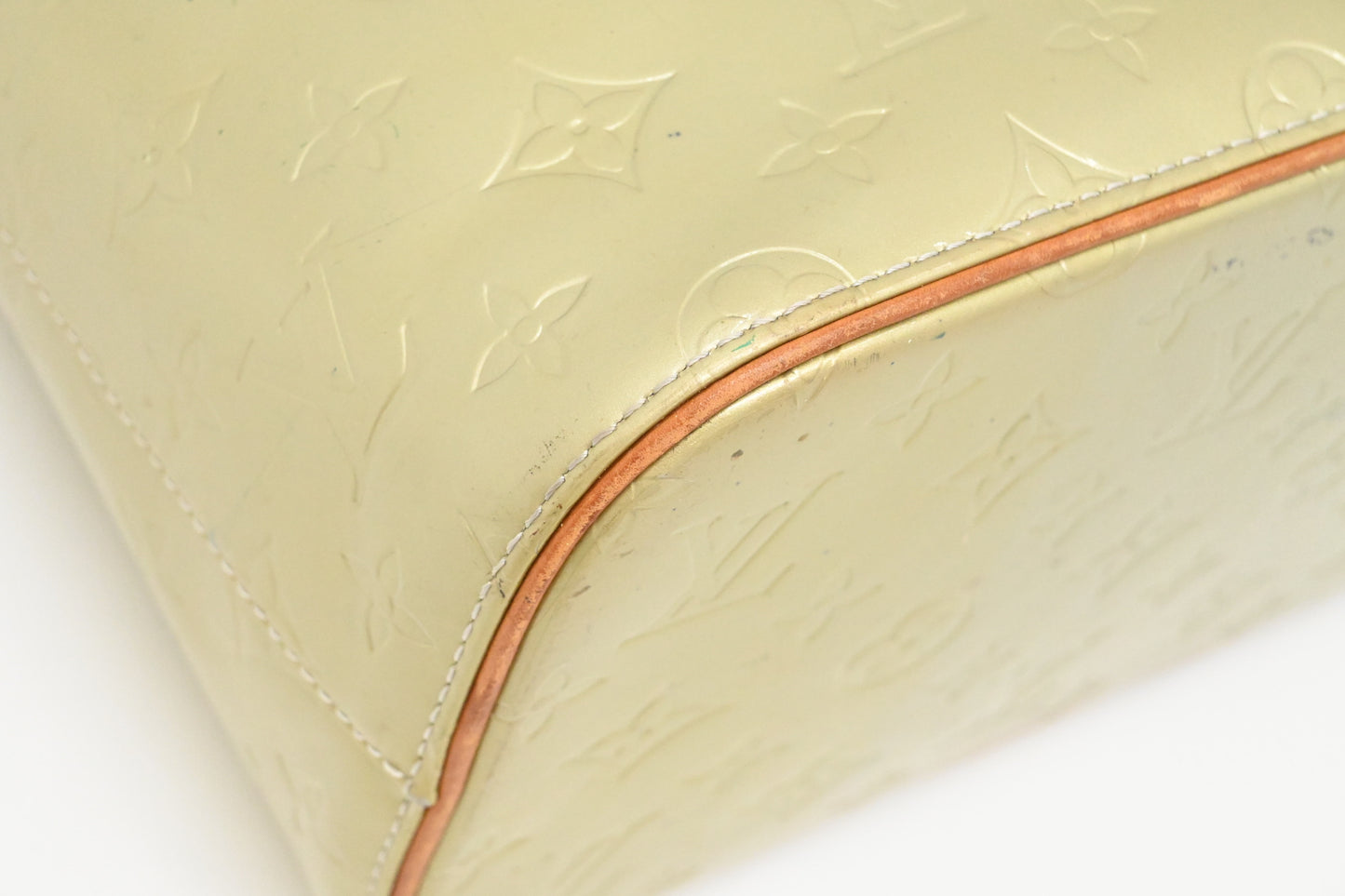 Louis Vuitton Houston in Light Green Vernis Leather