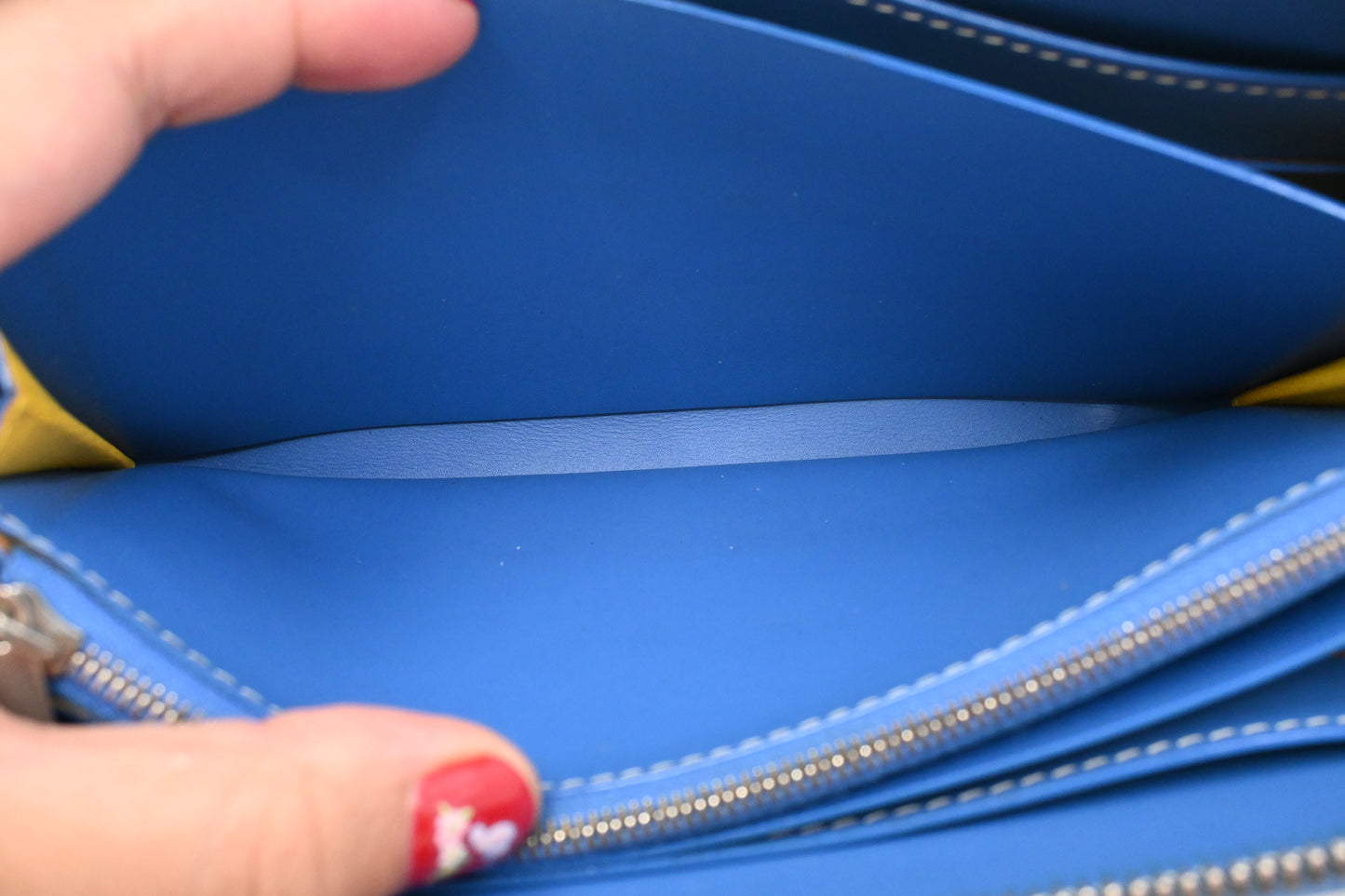 Goyard Matignon Wallet in Blue Goyardine Canvas