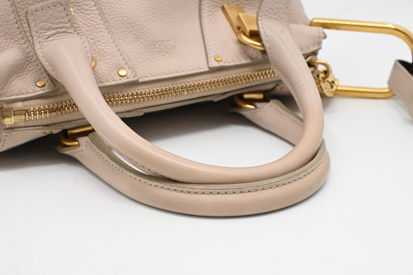 Chloe Hayley Handbag in Cream Leather