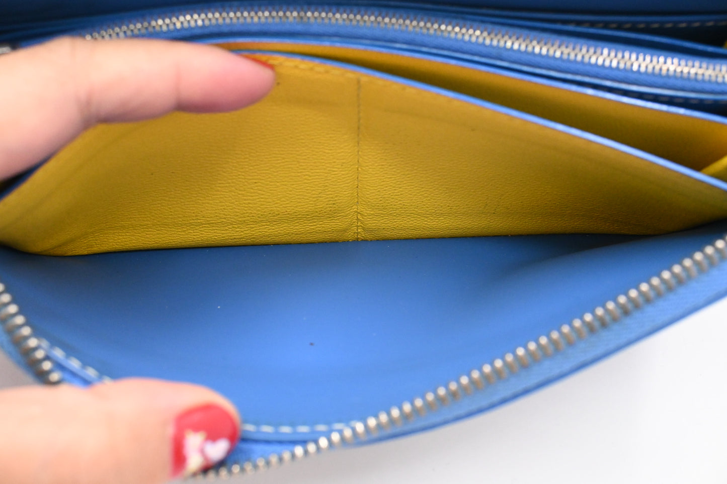 Goyard Matignon Wallet in Blue Goyardine Canvas