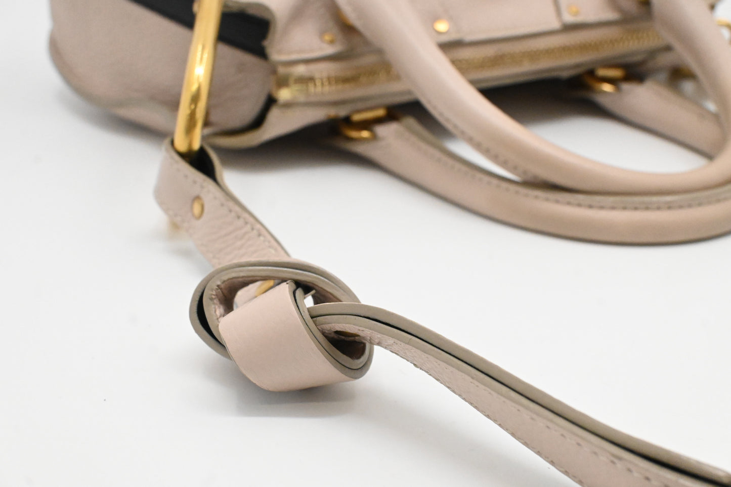 Chloe Hayley Handbag in Cream Leather
