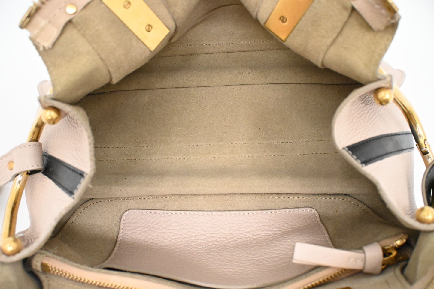 Chloe Hayley Handbag in Cream Leather